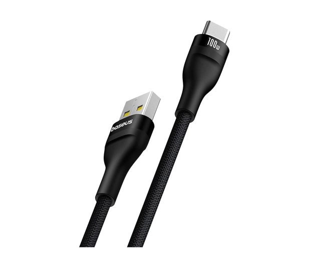 Baseus Kabel Flash 2 USB-A / USB-C 100W 2 m - czarny - 1502050 - zdjęcie 2